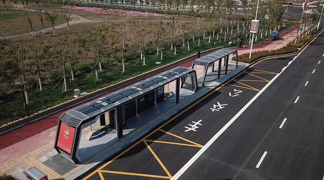 太陽能智慧城市公交候車亭