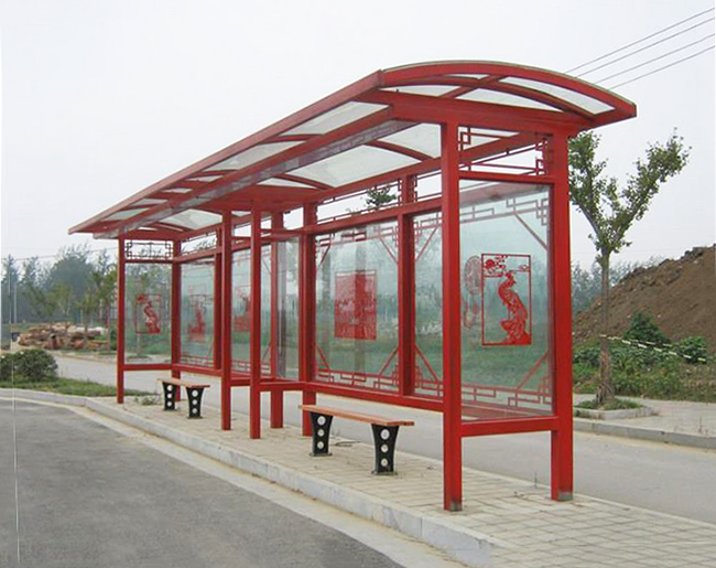 仿古候車亭