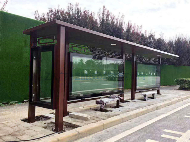 仿古候車亭